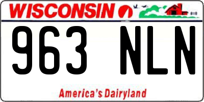WI license plate 963NLN