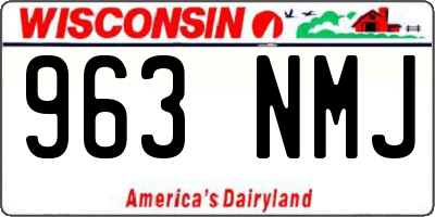 WI license plate 963NMJ