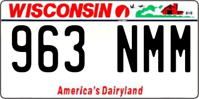 WI license plate 963NMM