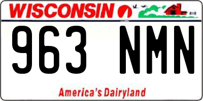 WI license plate 963NMN