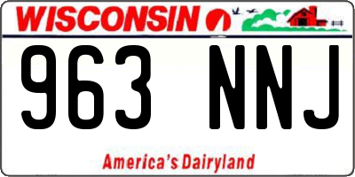 WI license plate 963NNJ