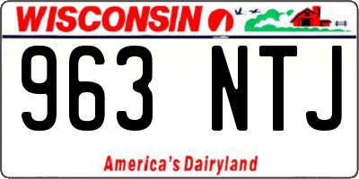 WI license plate 963NTJ