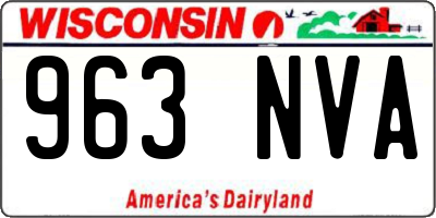 WI license plate 963NVA