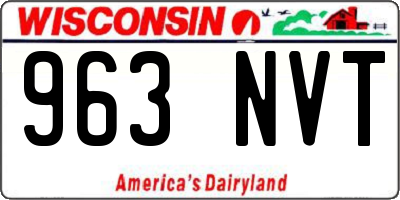 WI license plate 963NVT