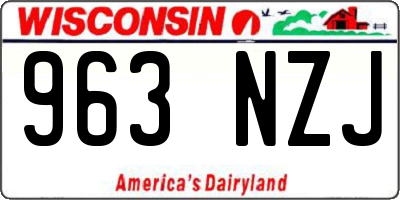 WI license plate 963NZJ