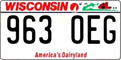 WI license plate 963OEG
