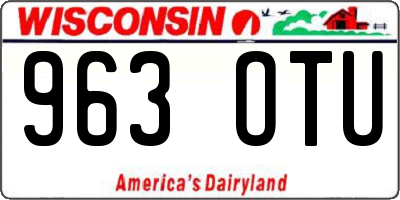 WI license plate 963OTU