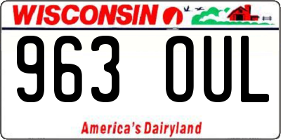 WI license plate 963OUL