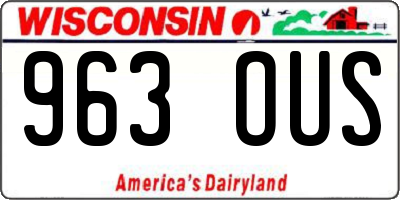 WI license plate 963OUS