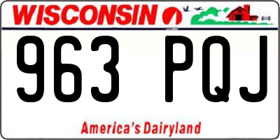 WI license plate 963PQJ
