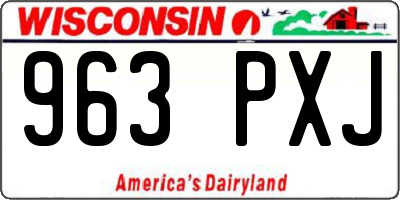 WI license plate 963PXJ