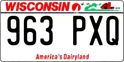 WI license plate 963PXQ