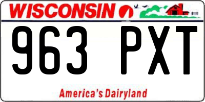 WI license plate 963PXT