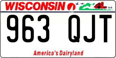 WI license plate 963QJT