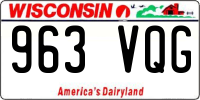 WI license plate 963VQG