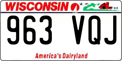 WI license plate 963VQJ