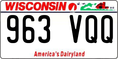 WI license plate 963VQQ