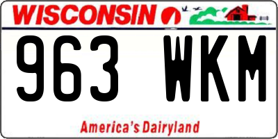WI license plate 963WKM