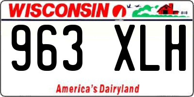 WI license plate 963XLH