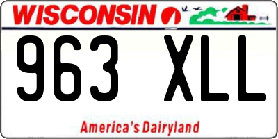 WI license plate 963XLL
