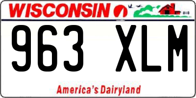 WI license plate 963XLM