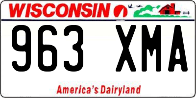 WI license plate 963XMA