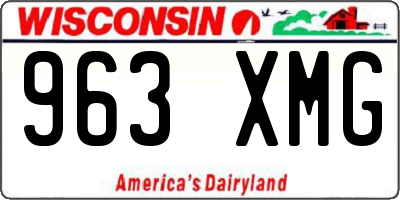 WI license plate 963XMG
