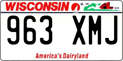 WI license plate 963XMJ