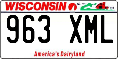 WI license plate 963XML