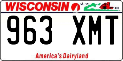 WI license plate 963XMT