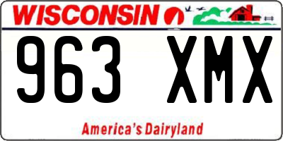 WI license plate 963XMX