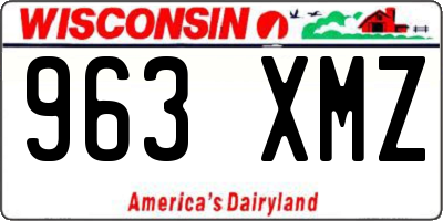 WI license plate 963XMZ