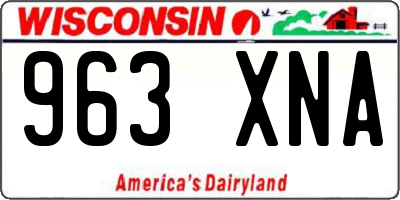 WI license plate 963XNA