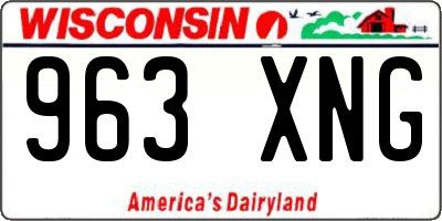 WI license plate 963XNG
