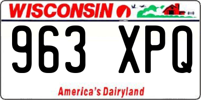 WI license plate 963XPQ
