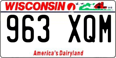 WI license plate 963XQM