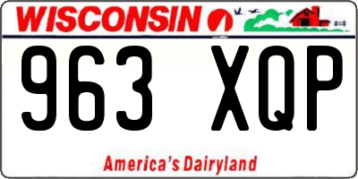 WI license plate 963XQP