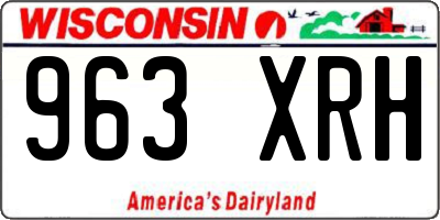WI license plate 963XRH