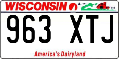 WI license plate 963XTJ