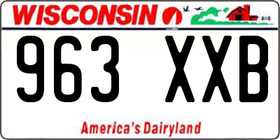 WI license plate 963XXB