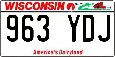 WI license plate 963YDJ