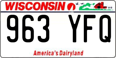 WI license plate 963YFQ