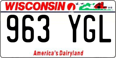WI license plate 963YGL
