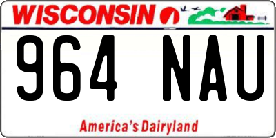 WI license plate 964NAU