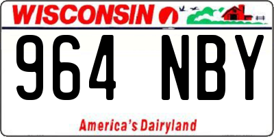 WI license plate 964NBY