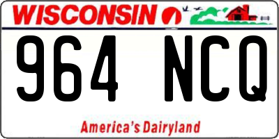 WI license plate 964NCQ