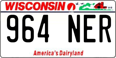 WI license plate 964NER