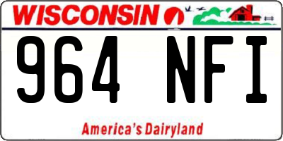 WI license plate 964NFI