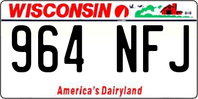 WI license plate 964NFJ