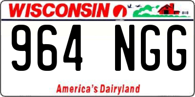 WI license plate 964NGG